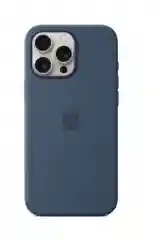 Синий меланж iphone 16 Pro silicon case /силиконовый чехол MagSafe для iPhone 16 Pro