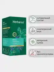 Чай улун с ароматными травами Herbarus "Мята. Мелисса", 24 пакетика