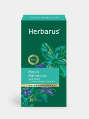 Чай улун с ароматными травами Herbarus "Мята. Мелисса", 24 пакетика