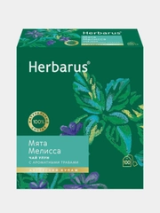 Чай улун Herbarus, Мята Мелисса, с добавками, 100 пакетиков