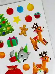 Книга многоразовые наклейки новый год новогодние книжка