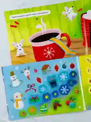 Альбом наклеек книга книжка 100 шт новогодние подарок
