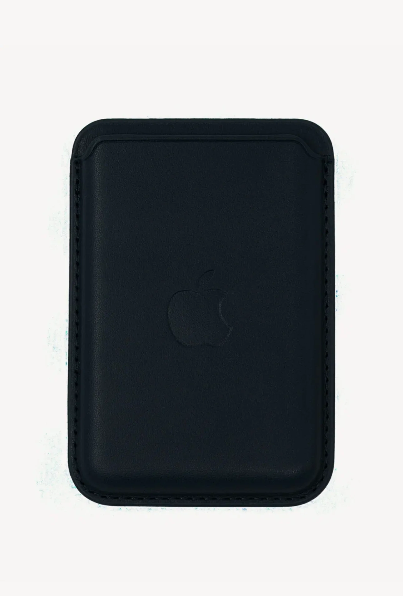 Темно-синий картхолдер - бумажник на iPhone с поддержкой MagSafe/Leather Wallet