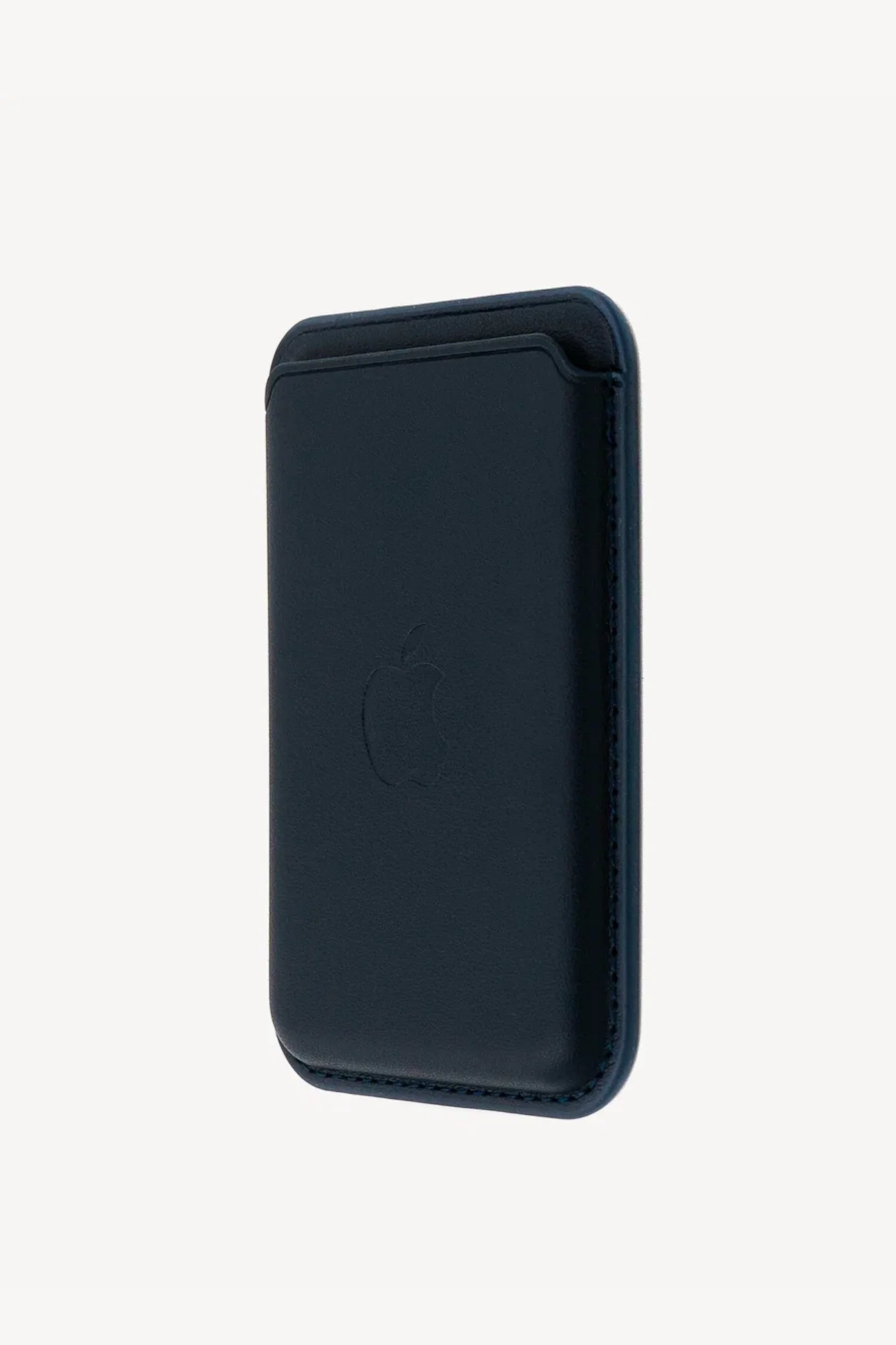 Темно-синий картхолдер - бумажник на iPhone с поддержкой MagSafe/Leather Wallet