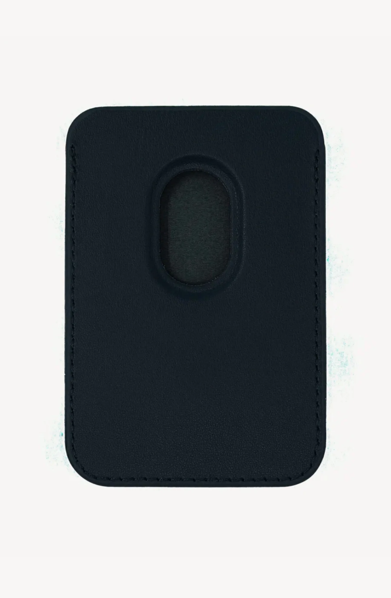 Темно-синий картхолдер - бумажник на iPhone с поддержкой MagSafe/Leather Wallet