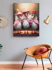 "Лучшие подружки. Птички" алмазная мозаика на подрамнике, 40 х 50, "Art on Canvas"