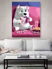 Пёсик в кино Картина по номерам на холсте с подрамником 40х50 "Hobby Paint"