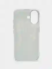 Оливковый силиконовый чехол на Apple iPhone 16 / Айфон 16 прозрачный, с принтом, защита камеры