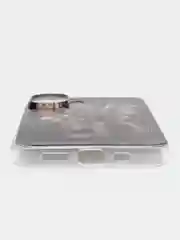 Оливковый силиконовый чехол на Apple iPhone 16 / Айфон 16 прозрачный, с принтом, защита камеры