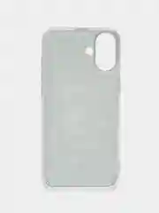 Серый металлик чехол на Apple iPhone 16 Plus / Айфон 16 Плюс прозрачный, с принтом, защита камеры