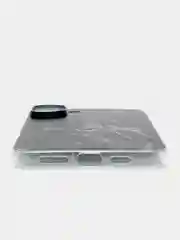 Серый металлик чехол на Apple iPhone 16 Plus / Айфон 16 Плюс прозрачный, с принтом, защита камеры