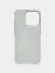 Серый металлик чехол на Apple iPhone 16 Pro / Айфон 16 Про прозрачный, с принтом, защита камеры