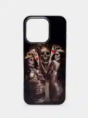 Оливковый чехол на Apple iPhone 16 Pro / Айфон 16 Про прозрачный, с принтом, защита камеры