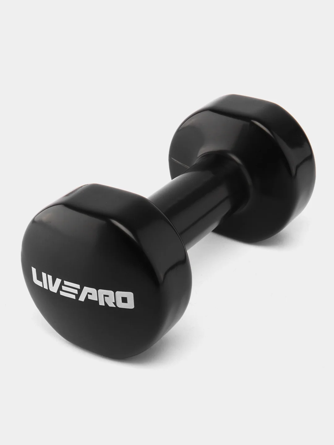 Черный гантель LiveUp LP8076 винил