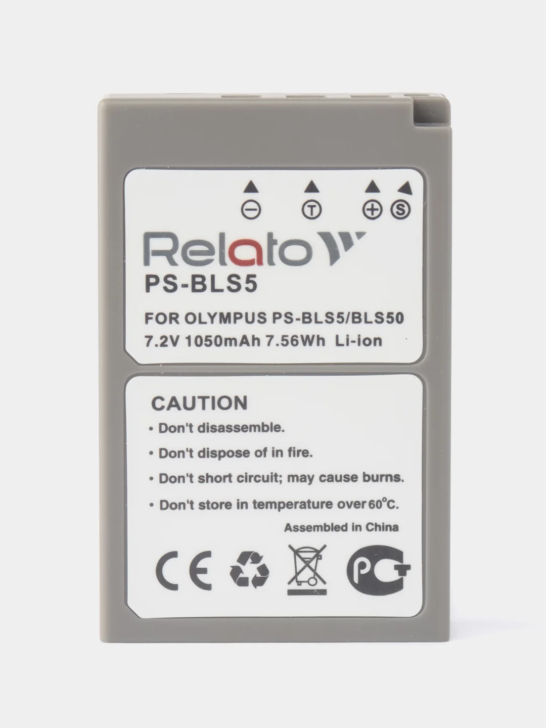 Аккумулятор Relato PS-BLS5 OLYMPUS BLS-5 / PS-BLS5 / BLS-50 ДЛЯ OM-D, PEN E-PL2, E-PL5