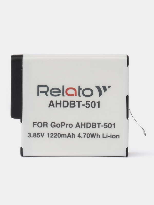 Аккумулятор для экшн-камеры Relato AHDBT-501 для видеокамеры GoPro HD Hero 5