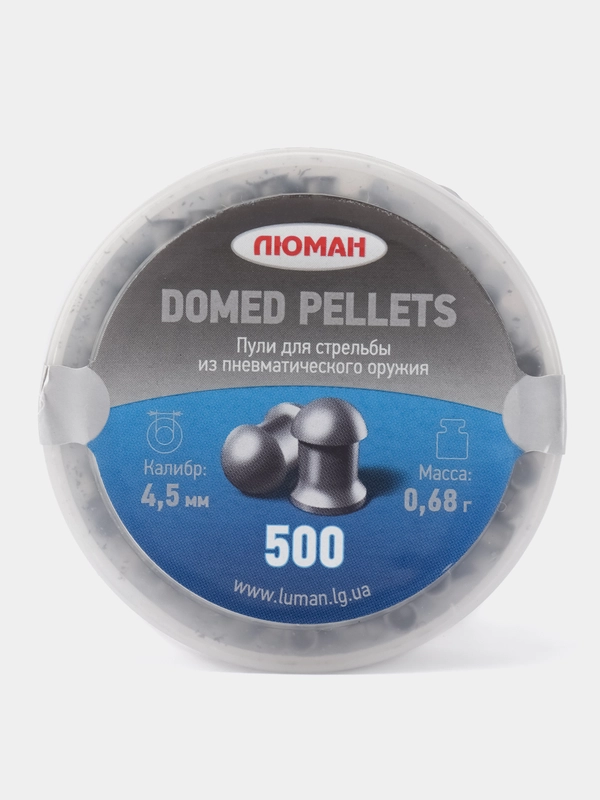 Пневматические пули Люман Domed Pellets 4.5мм 0.68г (500шт)