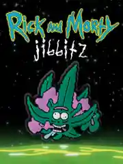 Аметистовый джибитсы / украшение для обуви, сабо и браслета Джиббитс "Rick and Morty"