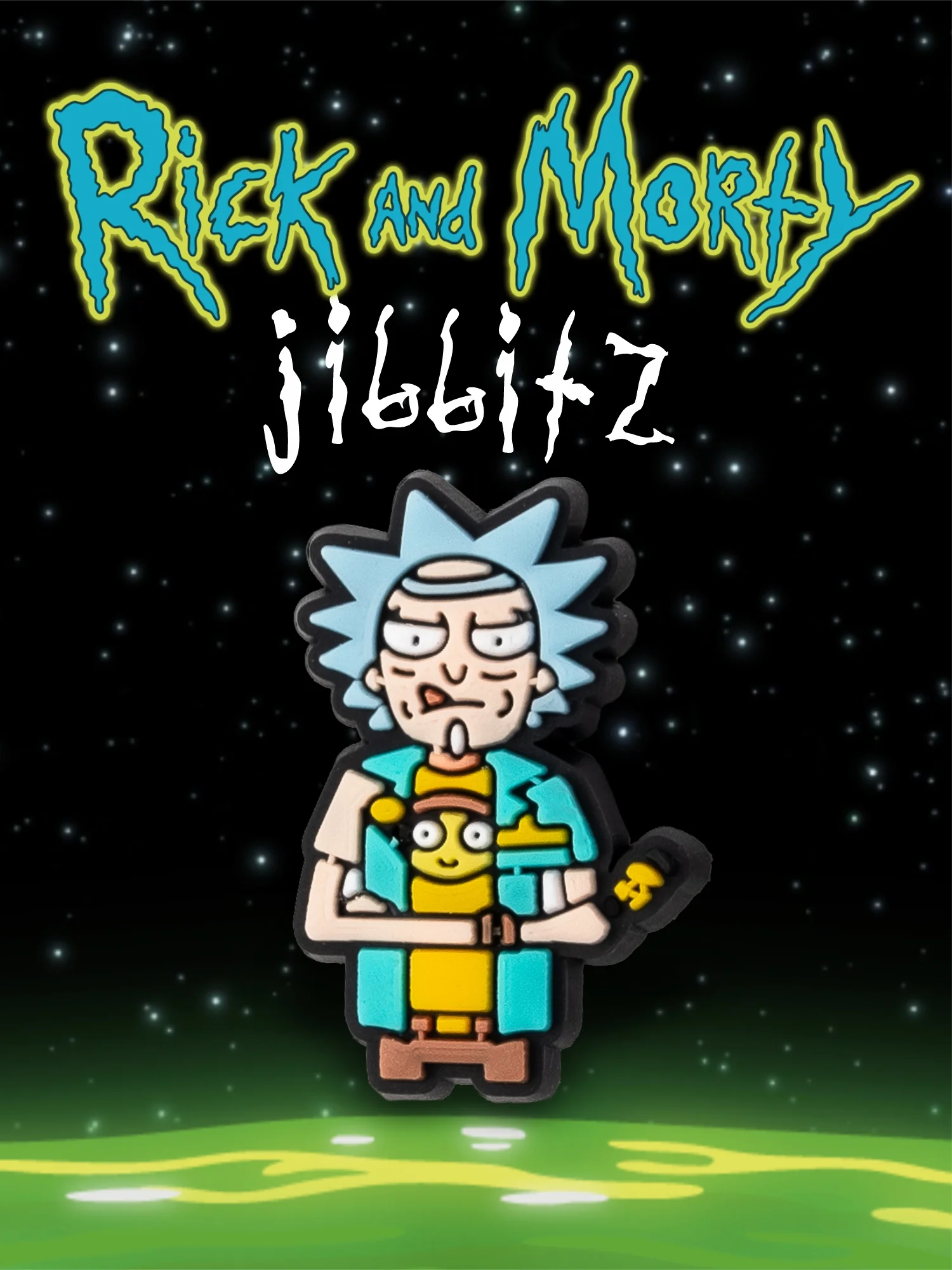Бронзовый джибитсы / украшение для обуви, сабо и браслета Джиббитс "Rick and Morty"