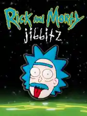 Голубой джибитсы / украшение для обуви, сабо и браслета Джиббитс "Rick and Morty"