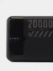 Черный power Bank 20000 мАч, быстрая зарядка, 22.5W, 2 USB разъема для зарядки + Type-C