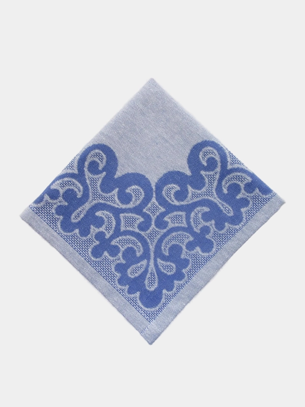 Салфетка столовая "Ришелье" 45*45, жаккард, синий