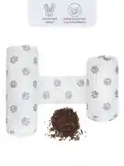 Белый подушка (валик-позиционер для боковой поддержки) Amarobaby Nature Anatomy с лузгой гречихи