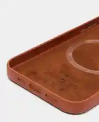 Коричневый кожаный чехол Leather Case для iPhone  12/12 Pro с функцией MagSafe
