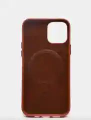 Коричневый кожаный чехол Leather Case для iPhone  12/12 Pro с функцией MagSafe