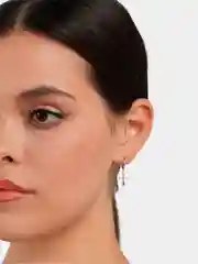 Серьги-кольца с крестом