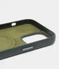Зеленый кожаный чехол Leather Case для iPhone 13 mini с функцией MagSafe