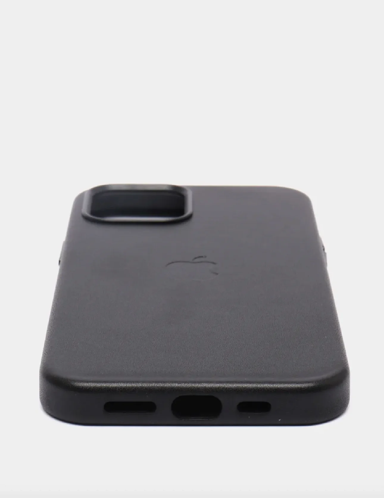 Черный кожаный чехол Leather Case для iPhone 13 mini с функцией MagSafe