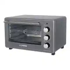 Серебряный духовой шкаф LUMME LU-EO1715C 1800 Вт, Объем: 30 л, Конвекция, Вертел, 5 режимов работы
