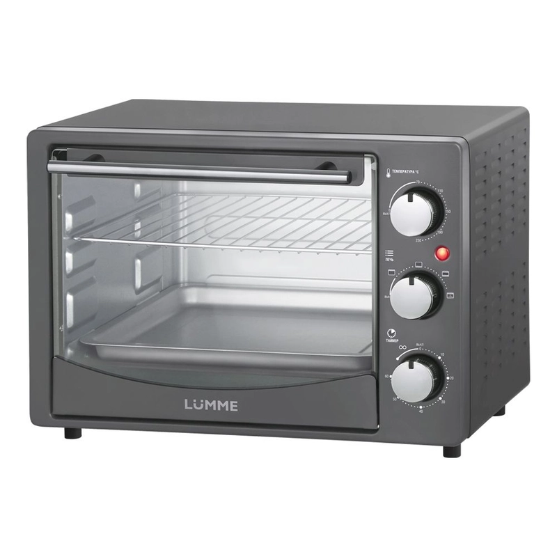Мини-печь электрическая LUMME LU-EO1714A с конвекцией 25л, 4 режима работы, ТАЙМЕР, 1600Вт