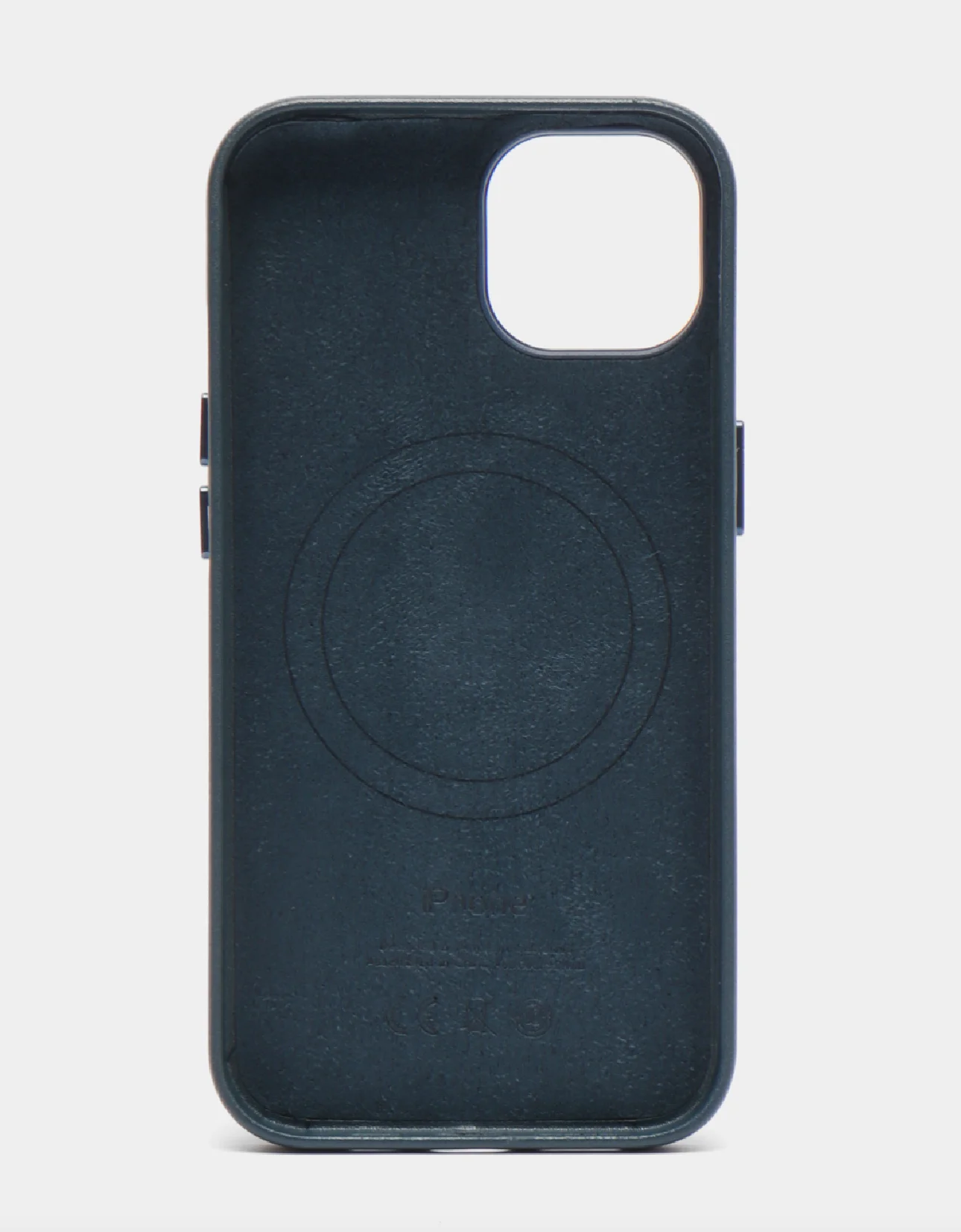 Морской кожаный чехол Leather Case для iPhone 13 Pro Max с функцией MagSafe