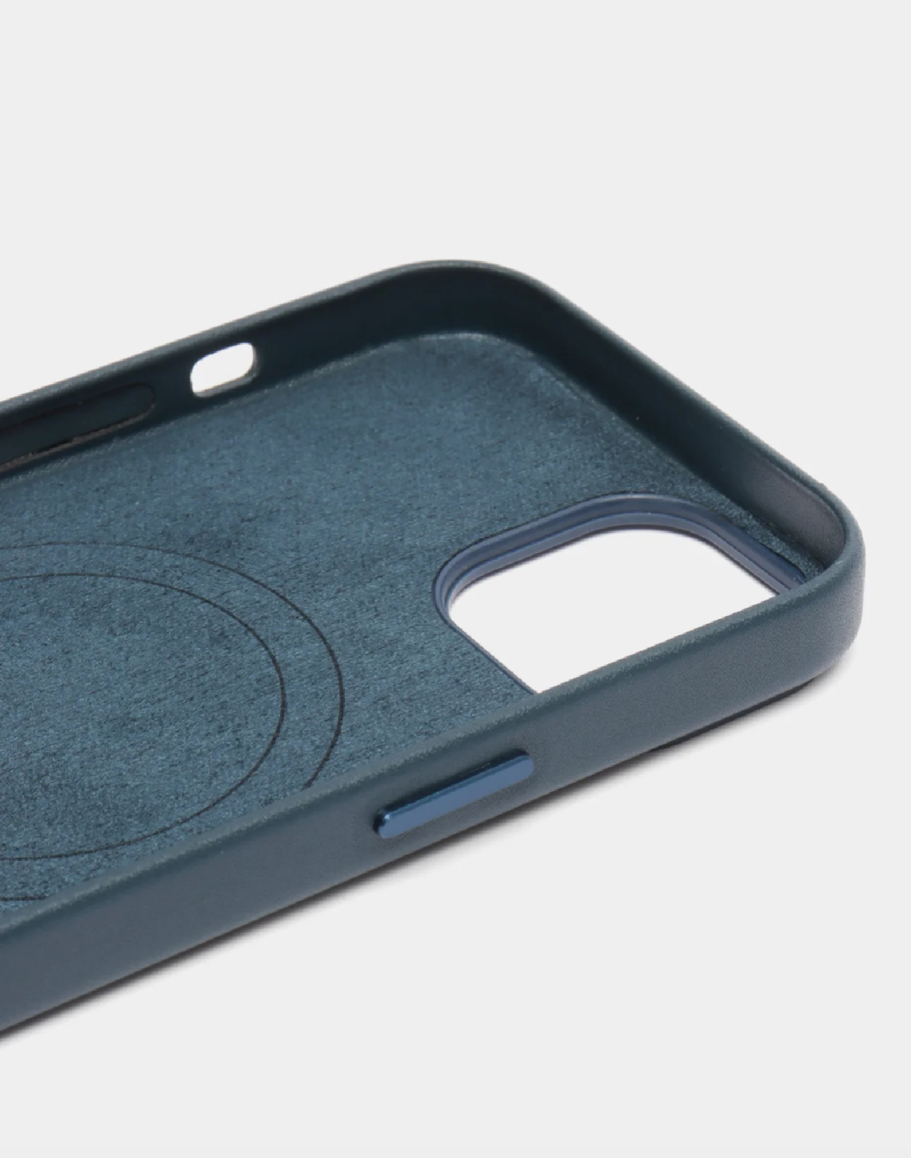 Морской кожаный чехол Leather Case для iPhone 13 Pro Max с функцией MagSafe