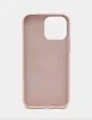 Розовый кожаный чехол Leather Case для iPhone 14 с функцией MagSafe