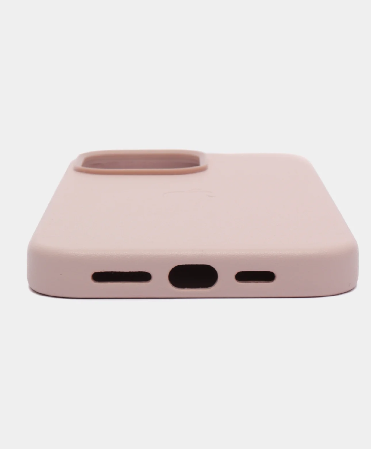 Розовый кожаный чехол Leather Case для iPhone 14 с функцией MagSafe