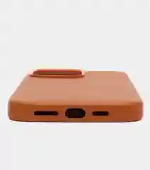 Оранжевый кожаный чехол Leather Case для iPhone 14 с функцией MagSafe