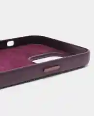 Тёмно-бордовый кожаный чехол Leather Case для iPhone 14 Pro с функцией MagSafe