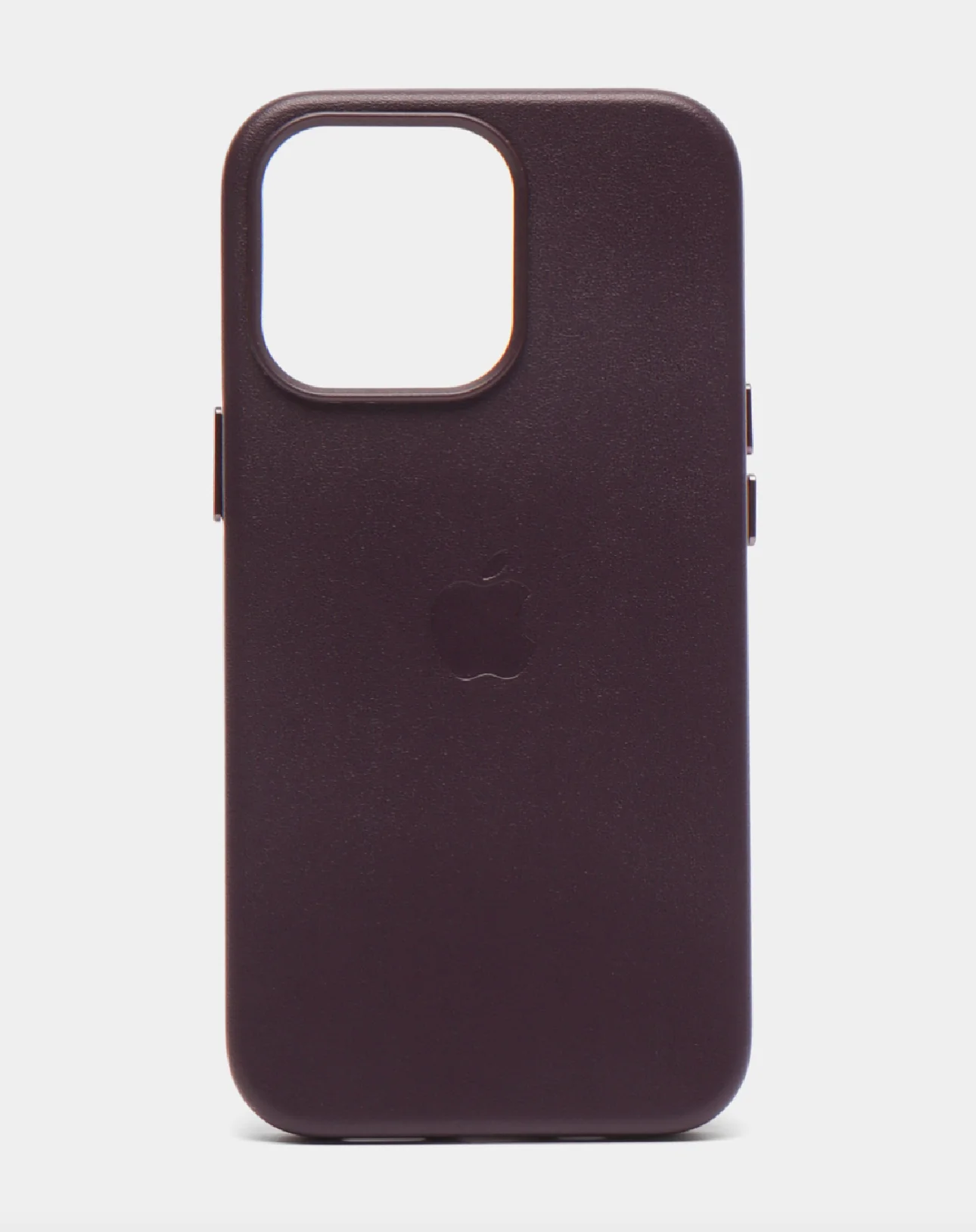 Тёмно-бордовый кожаный чехол Leather Case для iPhone 14 Pro с функцией MagSafe