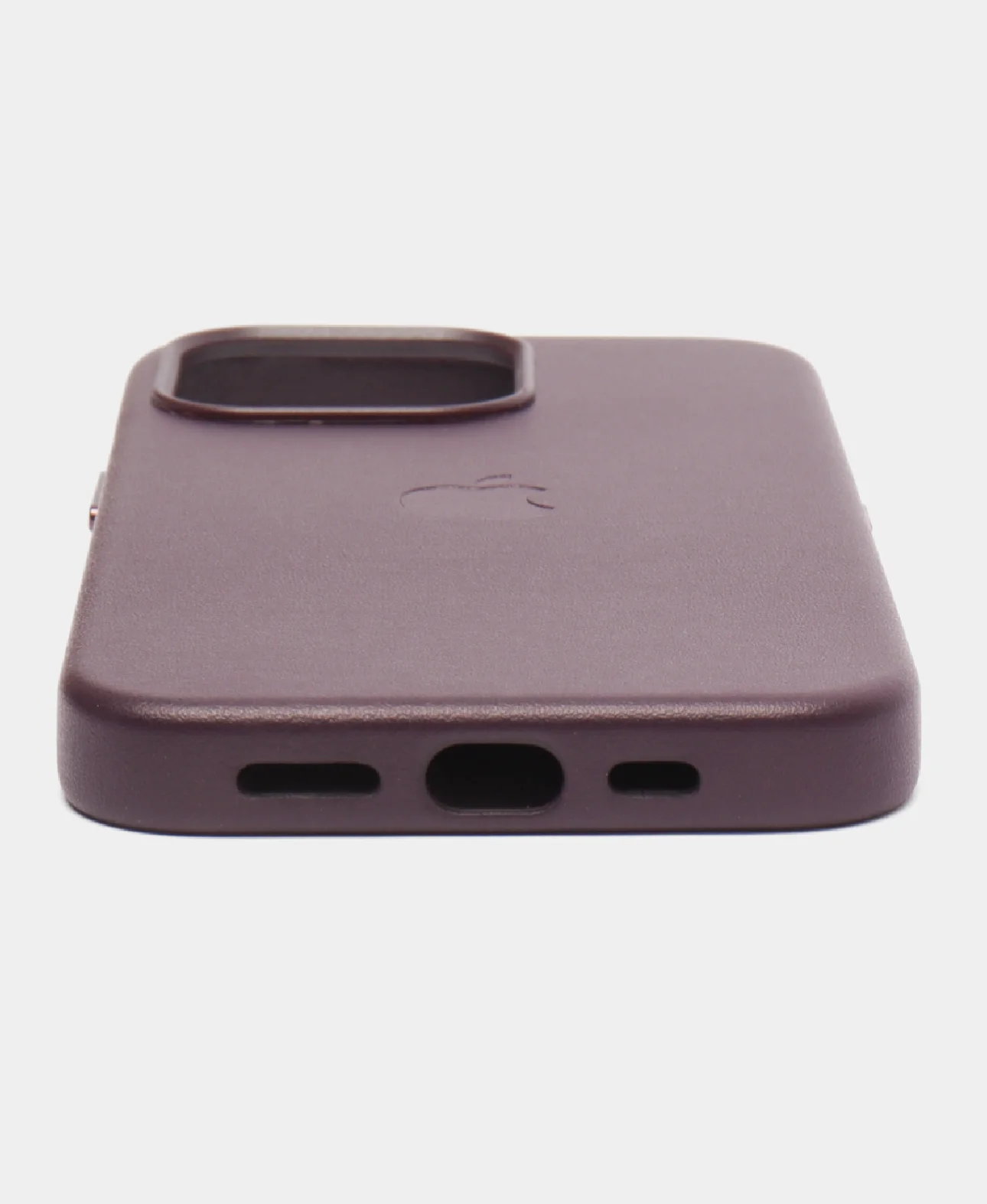 Тёмно-бордовый кожаный чехол Leather Case для iPhone 14 Pro с функцией MagSafe
