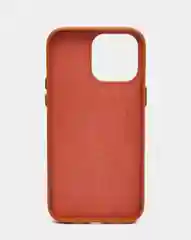 Оранжевый кожаный чехол Leather Case для iPhone 14 Pro с функцией MagSafe
