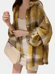 Рубашка женская в клетку