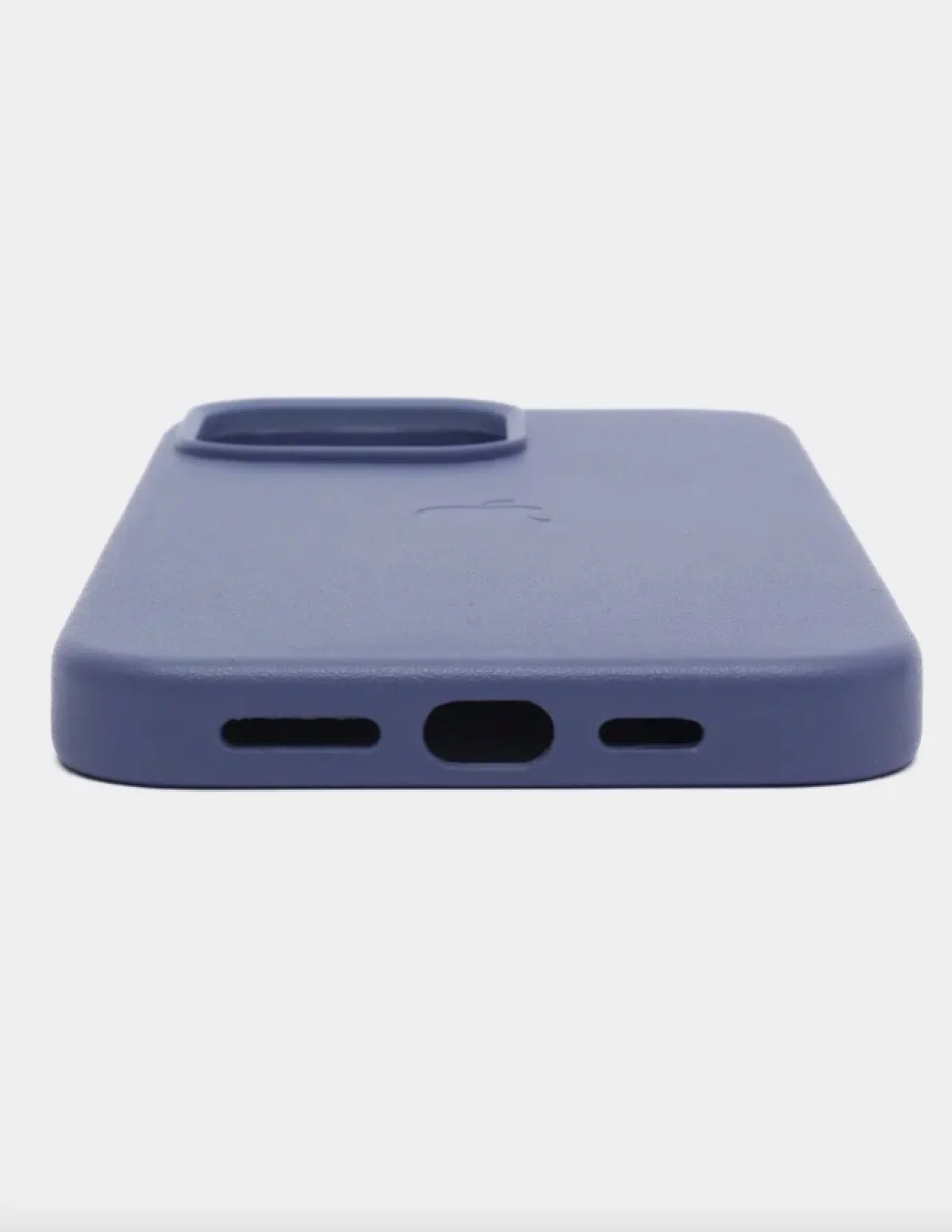 Голубой кожаный чехол Leather Case для iPhone  15 Pro Max с функцией MagSafe