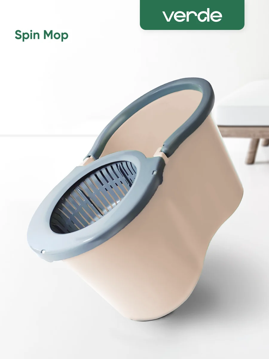 Швабра с отжимом и ведром, комплект для уборки Verde Spin Mop