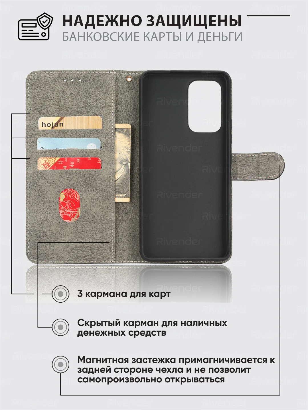 Чехол-книжка Samsung Galaxy A33 (Самсунг Галакси А33) с магнитной застежкой