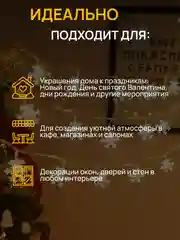 DUMONT Новогодняя гирлянда-снежинки 10 м, 8 режимов