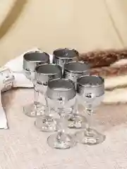 Рюмки для водки и ликера, подарочный набор 6 шт, 55 мл серебро PROMSIZ коллекция Барокко