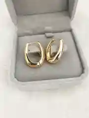 Золотой женские овальные базовые серьги конго